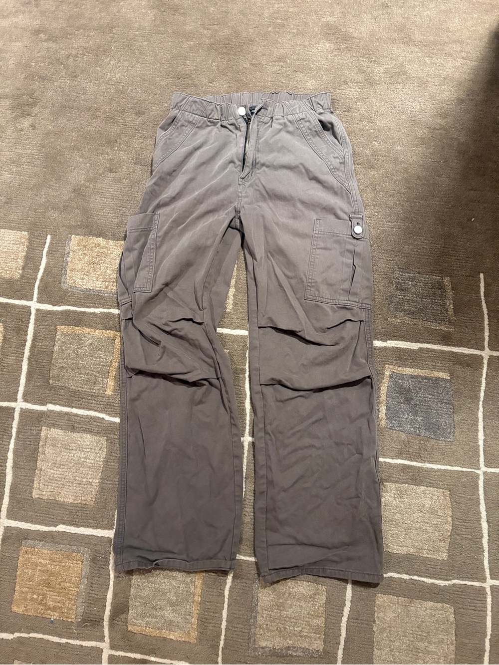 Gray Cargo Pants